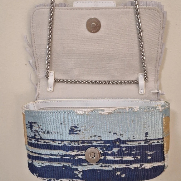 Sam Edelman Fringed Annabell mini  crossbody bag - Picture 14 of 16